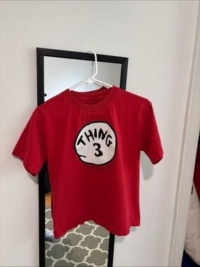Universal Red 'Thing 3' Kids Graphic Tee
